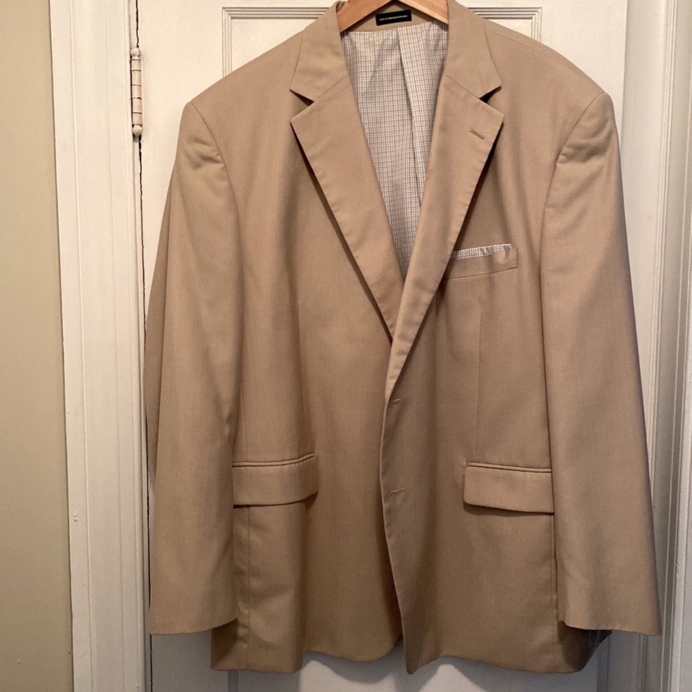 Stafford Tan Sports Coat - 48R